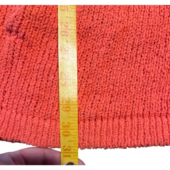 Free People You Found Me Oversized Knitted Sweater Orange Size Small Bohemian - Picture 4 of 8